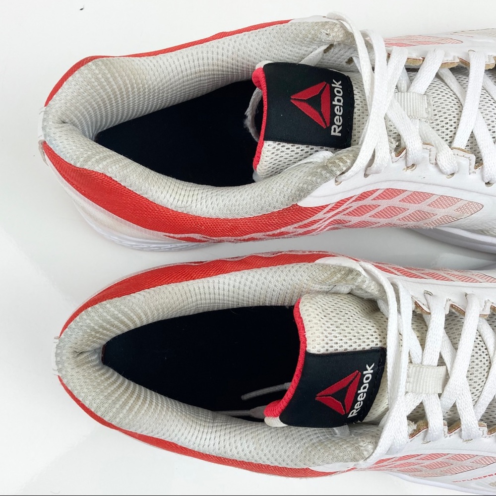 Reebok 3D FuseFrame White & Orange Women's Athletic Training Shoes Size 11.0 - Picture 9 of 10
